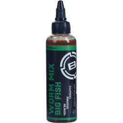 Ліквід Brain fishing Big Fish Worm Mix 100ml (1858.05.82)