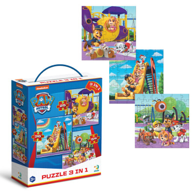 Пазл DoDo 3 в 1 Paw Patrol. Ігровий майданчик (200578)