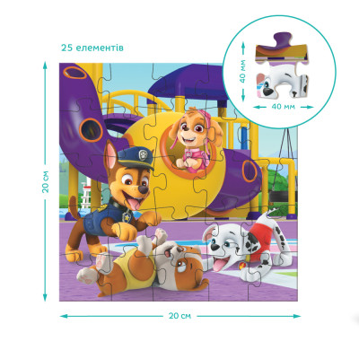 Пазл DoDo 3 в 1 Paw Patrol. Ігровий майданчик (200578)