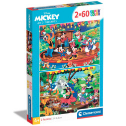 Пазл Clementoni 2 в 1 Mickey and Friends, 2 по 60 елементів (21620)
