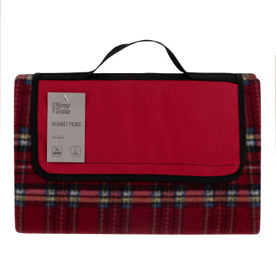 Плед Ardesto Picnic 130х170см, 100% поліестер, клітинка червоний (ART0916RC)