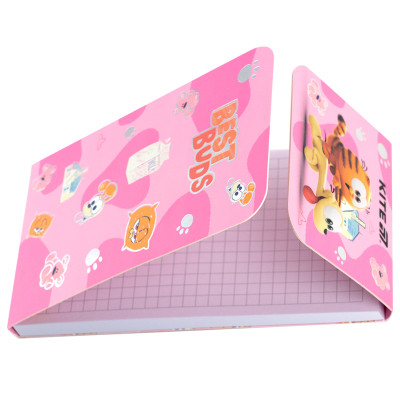 Блокнот Kite на магніті Garfield 60 аркушів, клітинка (GF24-092)