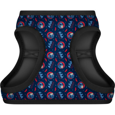 Шлея для собак WAUDOG Clothes з QR паспортом &quot;Бетмен червоно-блакитний&quot; S1 (1011-4003)