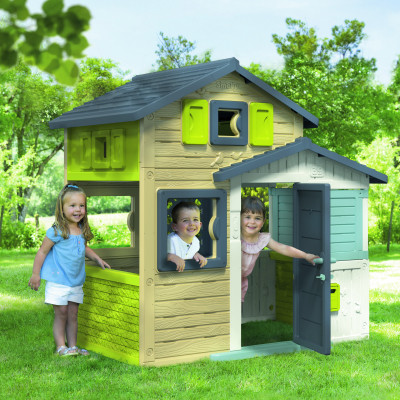 Ігровий будиночок Smoby Друзі Ево, з поштовою скринькою та вікнами (810204)