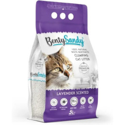 Наповнювач для туалету Benty Sandy Lavender Scented кольорові гранули 5 л/4.35 кг (BS-5003)