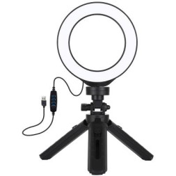 Набір блогера Puluz Ring USB LED lamp PKT3058B 4.7&quot; + tripod 12 см (PKT3058B)