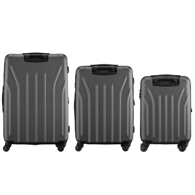 Набір валіз Wenger Oryson 3 в 1 (S,M,L) пластик, 4 колеса, сірий (653212)