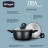 Каструля Ringel Zira з кришкою низька 4.1 л (RG-21006-24)