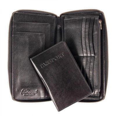 Портмоне Ashwood Дорожнє TW01 Black (TW01 BLACK)