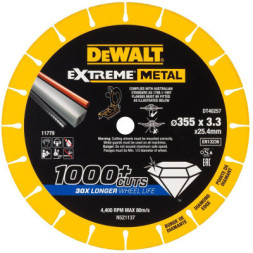 Круг відрізний DeWALT алмазний по металу 355x3.3x25.4 мм (DT40257)