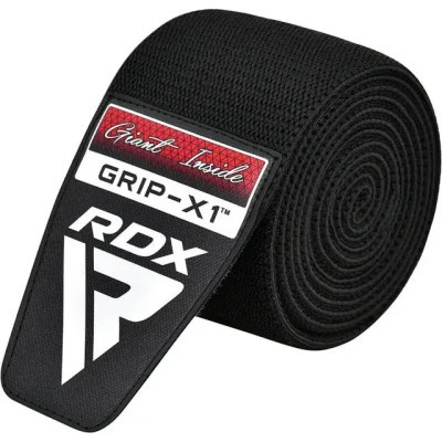 Бинт для спорту RDX на коліна K1 GYM Knee Wraps Full Black (WAH-K1FB)