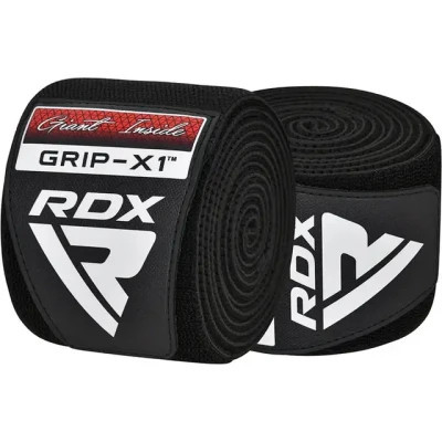 Бинт для спорту RDX на коліна K1 GYM Knee Wraps Full Black (WAH-K1FB)