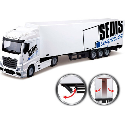 Спецтехніка Bburago Фура Mercedes-Benz Actros з навантажувачем (18-31471)