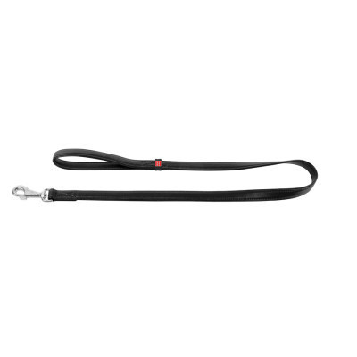 Повідок для собак WAUDOG Glamour шкіряний M-XXL чорний (33761)