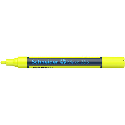 Маркер Schneider MAXX 265 крейдовий 2-3 мм, жовтий (S126505)
