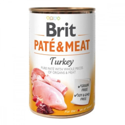 Вологий корм для собак Brit Care Pate and Meat для дорослих собак з індичкою (8595602557479)