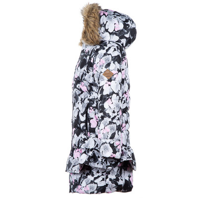 Пальто дитяче Huppa WHITNEY 12460030 білий з принтом 152 (4741468685960)