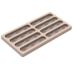 Форма для шоколаду Silikomart Kit Bar Sisma 120x25 h10 мм, 117x22 h12.5, 29 мл x 8 (CH028 - KIT BAR SISMA)