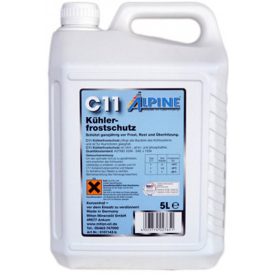 Антифриз Alpine концентрат C11 Кuhlerfrostschutz син. 5л (1145B-5)