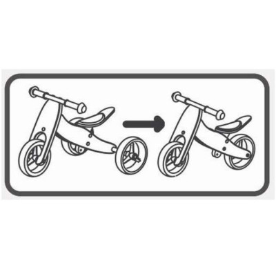 Біговел FreeON Free2Move 2 в 1 коричнево - білий (42868)