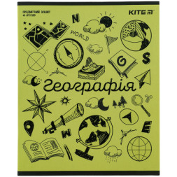 Зошит Kite предметний Sketch 48 аркушів, географія клітинка (K24-240-21)