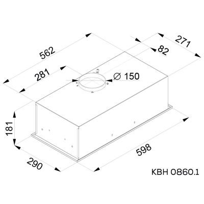 Витяжка кухонна Kernau KBH 0860.1 X