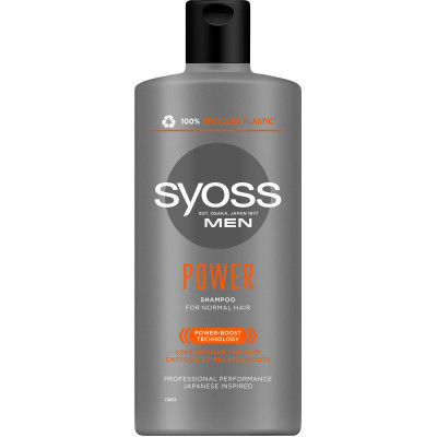 Шампунь Syoss Men Power з Кофеїном для нормального волосся 440 мл (9000101277395)