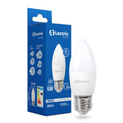 Лампочка Lectris С37 9W 4000K 220V E27 (1-LC-1306)