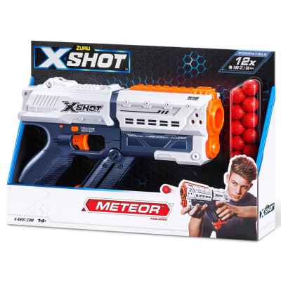 Іграшкова зброя Zuru X-Shot Швидкострільний бластер EXCEL NEW CHAOS Meteor (12 кульок) (36282R)