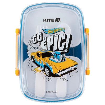 Ланч-бокс дитячий Kite Hot Wheels з наповненням 750 мл (HW25-181)