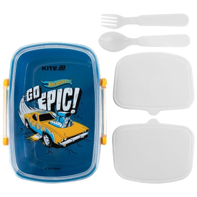 Ланч-бокс дитячий Kite Hot Wheels з наповненням 750 мл (HW25-181)