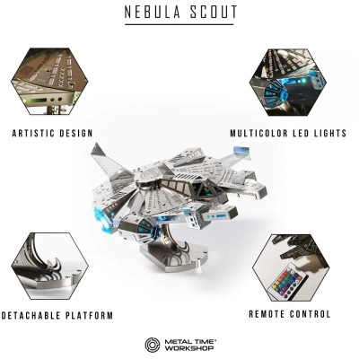 Конструктор Metal Time Колекцiйна модель Nebula Scout Spaceship Зореліт (MT098)