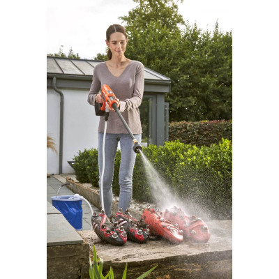 Мийка високого тиску Black&amp;Decker 18 В Li-Ion, тиск до 24 бар, (без АКБ і ЗП) (BCPC18B)