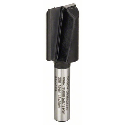 Фреза Bosch Professional пазова з двома лезами, Std, S8, D18, L25 (2.608.628.389)