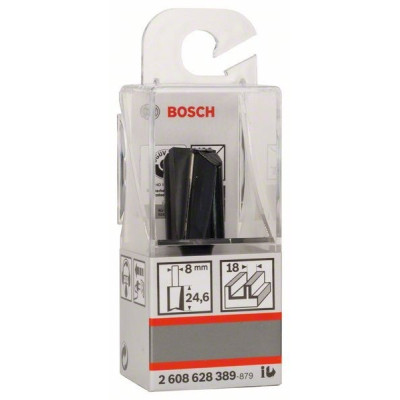 Фреза Bosch Professional пазова з двома лезами, Std, S8, D18, L25 (2.608.628.389)
