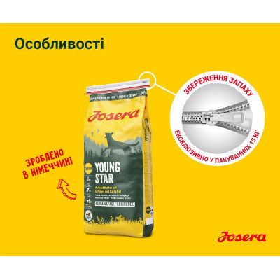 Сухий корм для собак Josera Young Star 900 г (4032254745327)