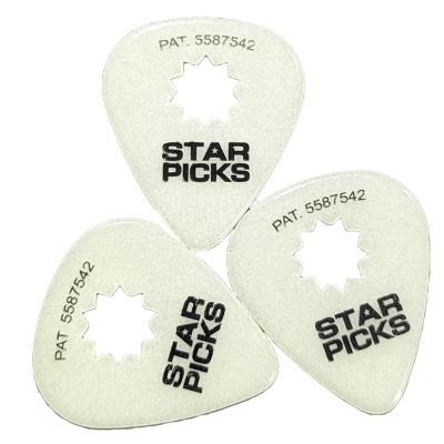 Медіатор Everly Glow In The Dark Star Pick Mix 12 шт. (33009)