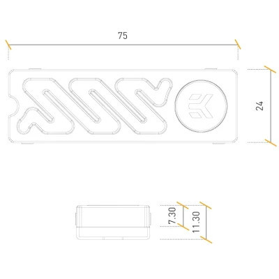 Радіатор охолодження Ekwb EK-Quantum Convection M.2 NVMe - Black (3831109894606) (3831109894606)
