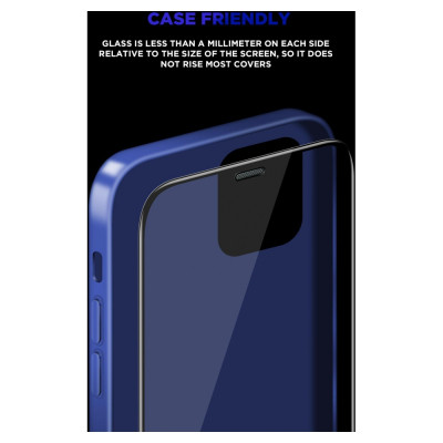 Скло захисне Armorstandart Supreme Black Icon 3D Apple iPhone 15 Black (ARM68221)