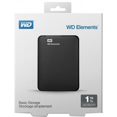 Зовнішній жорсткий диск 2.5&quot; 1TB WD (WDBUZG0010BBK-WESN)