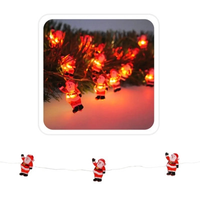 Гірлянда Chomik Санта струна , 2,2 м, 20 LED теплий білий, 2АА (5900779854178)