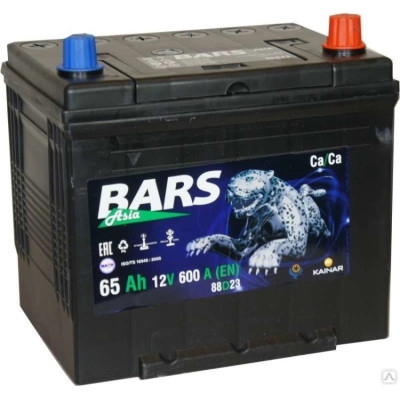 Акумулятор автомобільний Bars 65Ah ASIA Ев (-/+) (600EN)