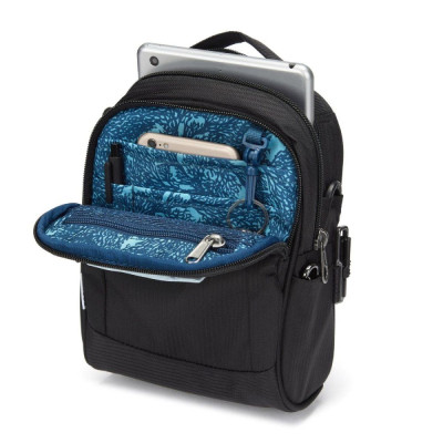 Сумка Pacsafe Metrosafe LS100 Econyl Crossbody Чорна (40115138)