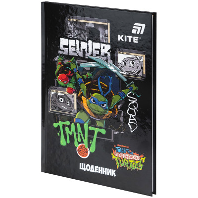 Щоденник шкільний Kite Ninja Turtles, тверда обкладинка (NT25-262)