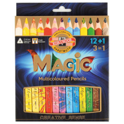 Олівці кольорові Koh-i-Noor Magic 12+1 кольорів (340801)