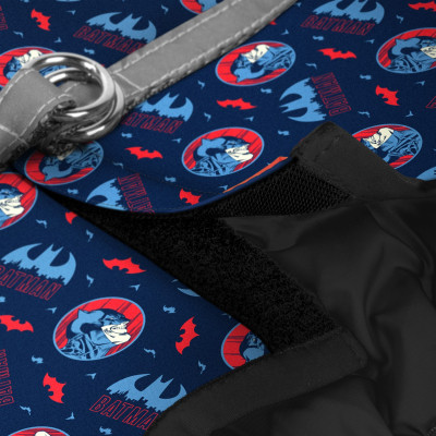 Шлея для собак WAUDOG Clothes з QR паспортом &quot;Бетмен червоно-блакитний&quot; S2 (1012-4003)