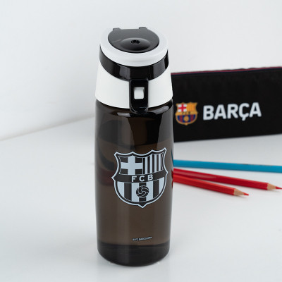 Поїльник-непроливайка Kite FC Barcelona 550 мл, чорна (BC25-401)