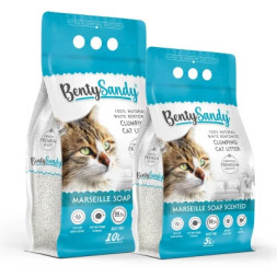 Наповнювач для туалету Benty Sandy Marseille Soap Scented кольорові гранули 5 л/4.35 кг (BS-5002)