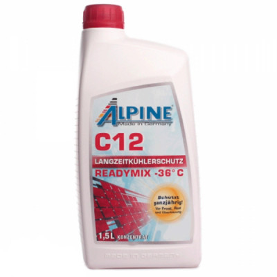 Антифриз Alpine Концентрат C12 черв. 1,5л (1185-15)