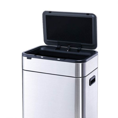 Контейнер для сміття JAH Сенсорний на ніжках Срібний металік 40 л (20255)